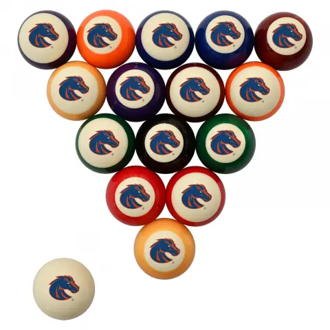 Boise State Broncos Pool Ball Set