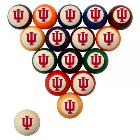 Indiana Hoosiers Pool Ball Set