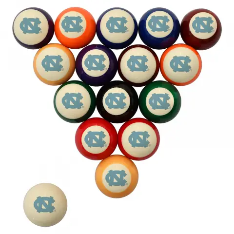 North Carolina Tar Heels Pool Ball Set