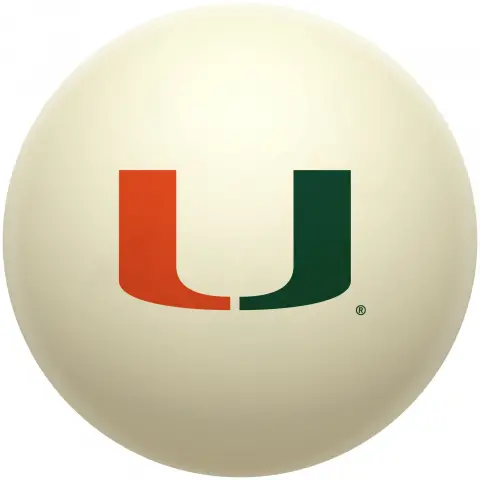 Miami Hurricanes Cue Ball