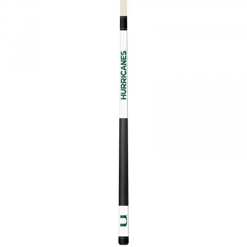 Miami Hurricanes Engraved Pool Cue