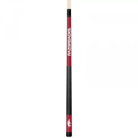Arkansas Razorbacks Colored Engraved Pool Cue