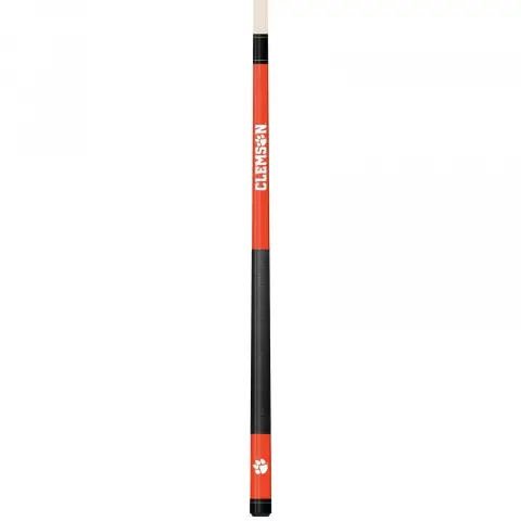 Clemson Tigers Colored Engraved Pool Cue