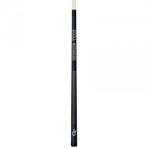 Georgia Tech Yellow Jackets Colored Engraved Pool Cue