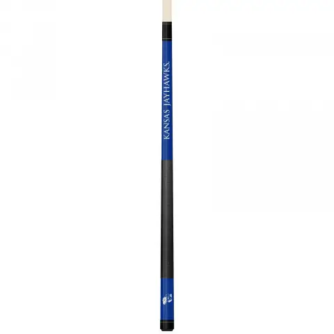 Kansas Jayhawks Colored Engraved Pool Cue