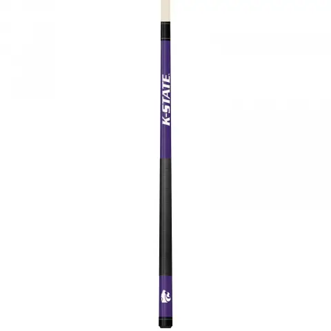 Kansas State Wildcats Colored Engraved Pool Cue