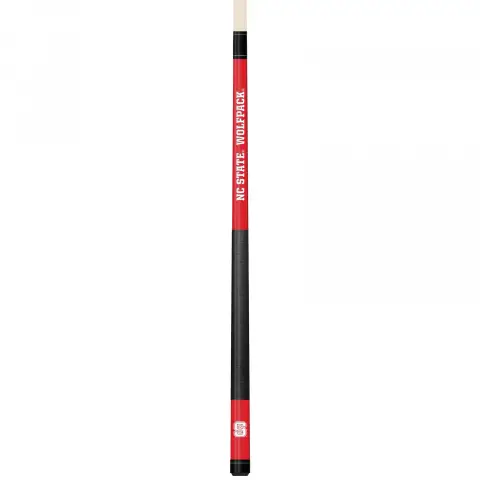 NC State Wolfpack Colored Engraved Pool Cue