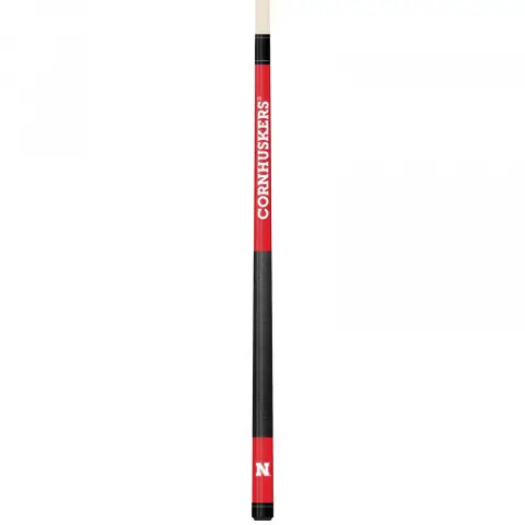 Nebraska Cornhuskers Colored Engraved Pool Cue