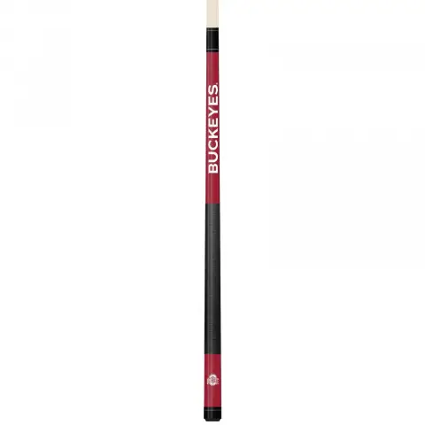 Ohio State Buckeyes Colored Engraved Pool Cue