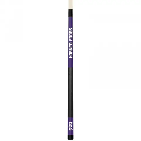 TCU Horned Frogs Colored Engraved Pool Cue