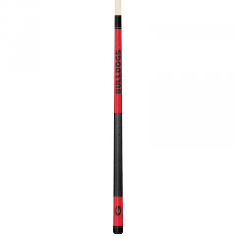 Georgia Bulldogs Colored Engraved Pool Cue