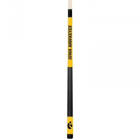 Iowa Hawkeyes Colored Engraved Pool Cue