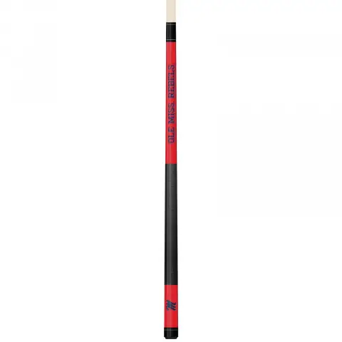 Ole Miss Rebels Colored Engraved Pool Cue