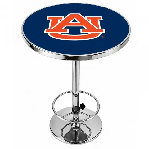 Auburn Tigers Chrome Pub Table