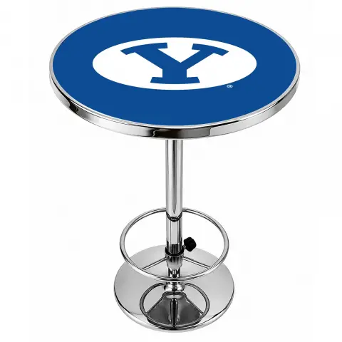 BYU Cougars Chrome Pub Table
