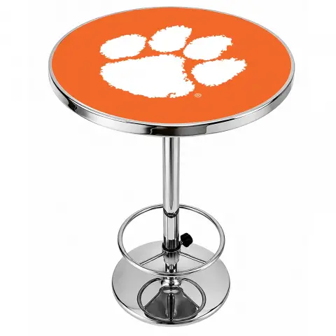 Clemson Tigers Chrome Pub Table