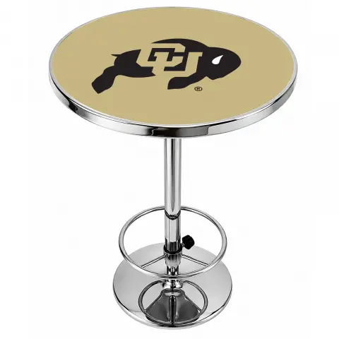 Colorado Buffaloes Chrome Pub Table