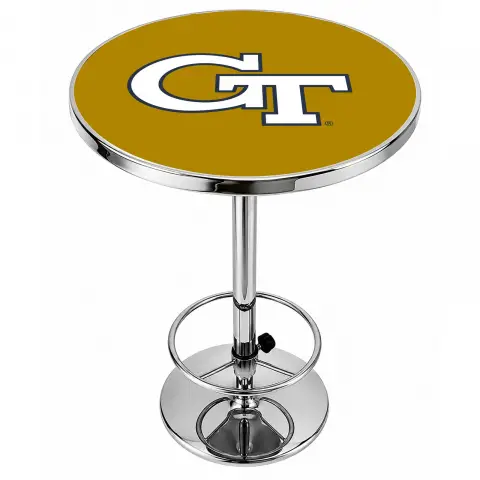 Georgia Tech Yellow Jackets Chrome Pub Table