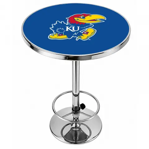Kansas Jayhawks Chrome Pub Table