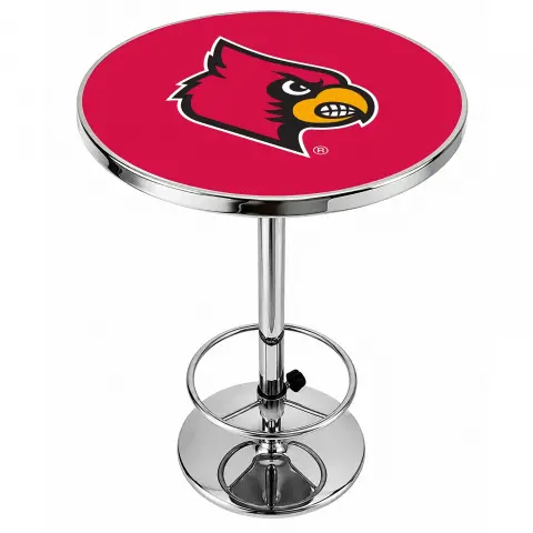 Louisville Cardinals Chrome Pub Table