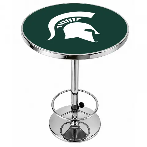 Michigan State Spartans Chrome Pub Table