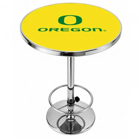 Oregon Ducks Chrome Pub Table