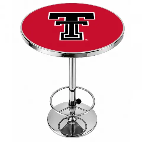 Texas Tech Red Raiders Chrome Pub Table