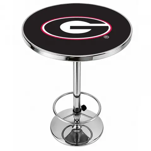 Georgia Bulldogs Chrome Pub Table