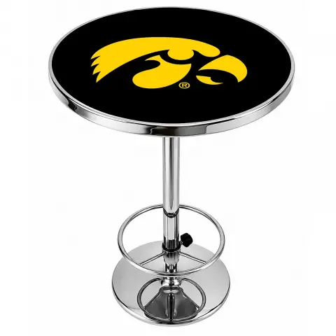 Iowa Hawkeyes Chrome Pub Table