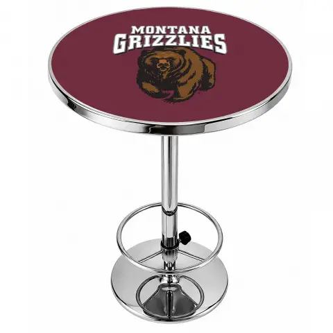 Montana Grizzlies Chrome Pub Table