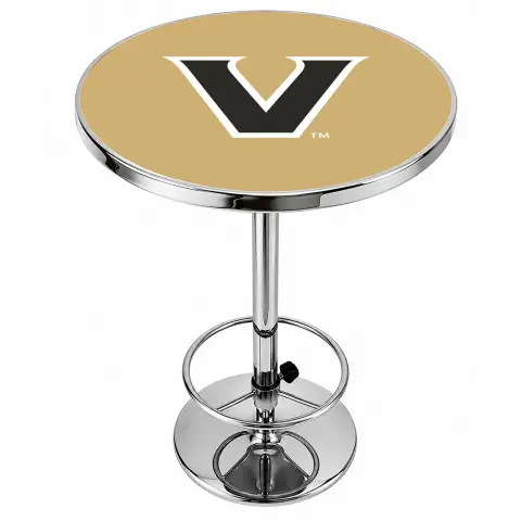 Vanderbilt Commodores Chrome Pub Table