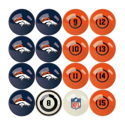 Denver Broncos Billiard Ball Set