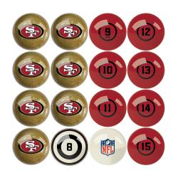 San Francisco 49ers Billiard Ball Set