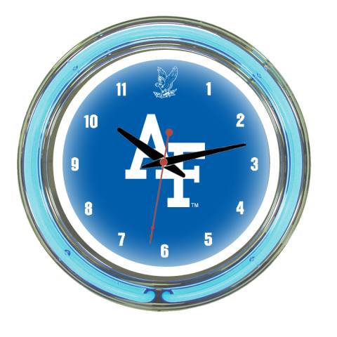 Air Force Falcons 14 Inch Neon Clock