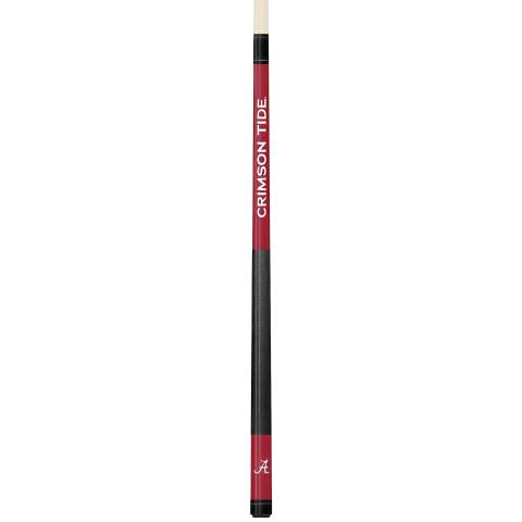 Alabama Crimson Tide Colored Engraved Pool Cue