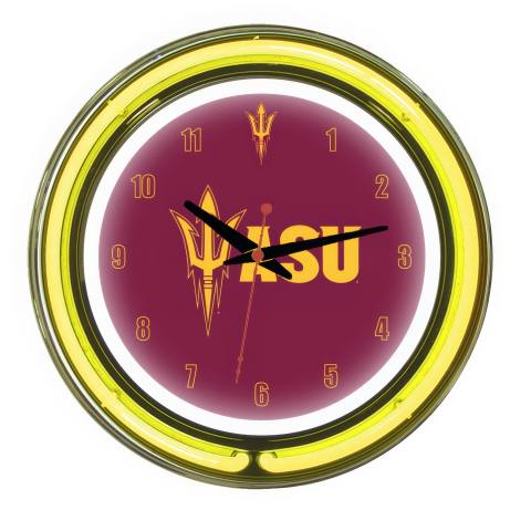 Arizona State Sun Devils 14 Inch Neon Clock