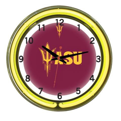 Arizona State Sun Devils 18 Inch Neon Clock