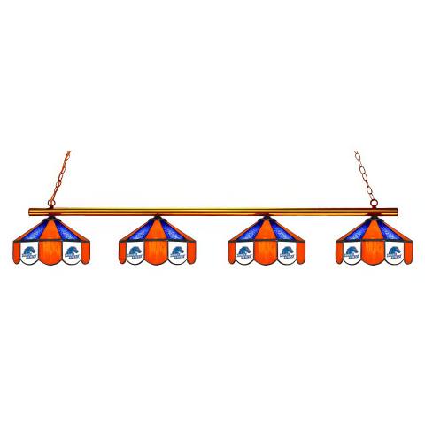 Boise State Broncos 4 Shade Billiard Lamp