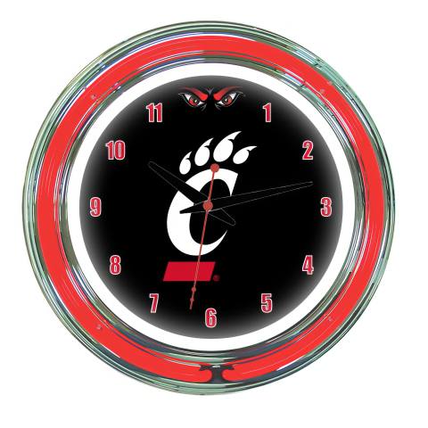 Cincinnati Bearcats 14 Inch Neon Clock