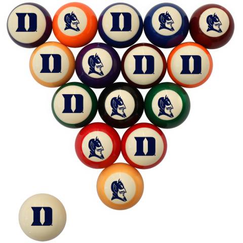 Duke Blue Devils Pool Ball Set