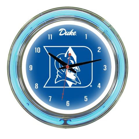 Duke Blue Devils 14 Inch Neon Clock