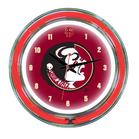 Florida State Seminoles 14 Inch Neon Clock