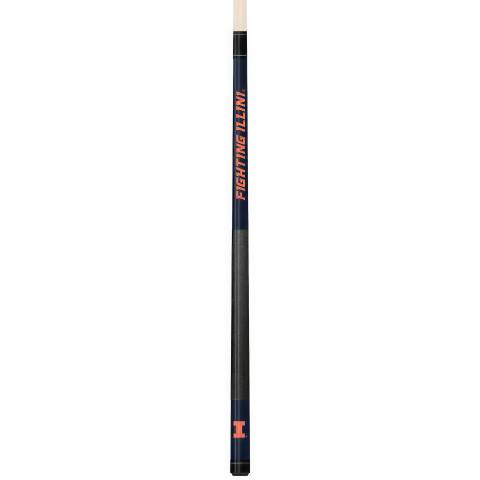 Illinois Fighting Illini Colored Engraved Pool Cue