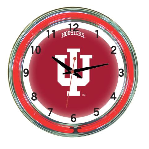 Indiana Hoosiers 18 Inch Neon Clock