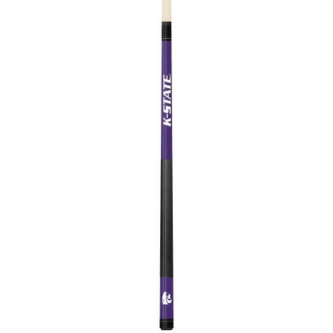Kansas State Wildcats Colored Engraved Pool Cue