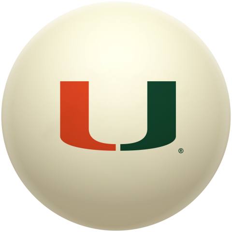 Miami Hurricanes Cue Ball
