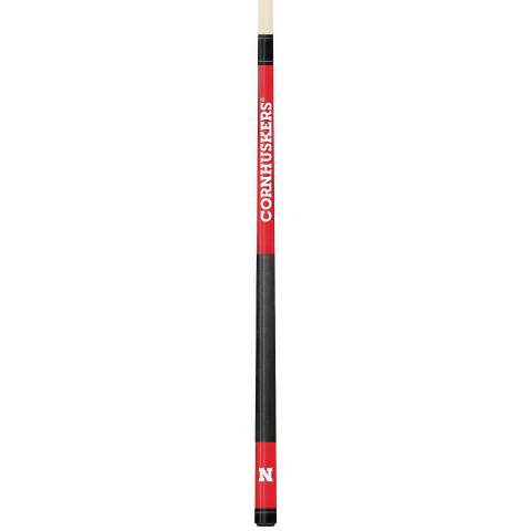 Nebraska Cornhuskers Colored Engraved Pool Cue