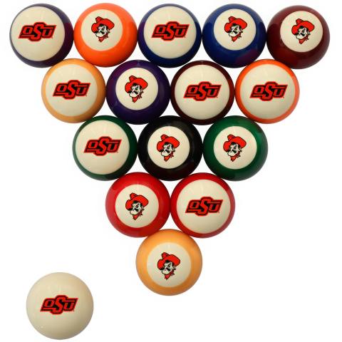 Oklahoma State Cowboys Pool Ball Set