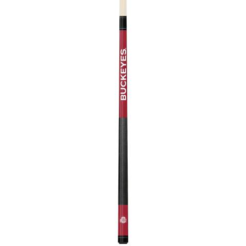 Ohio State Buckeyes Colored Engraved Pool Cue
