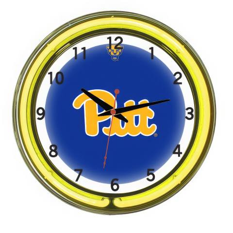 Pittsburgh Panthers 18 Inch Neon Clock